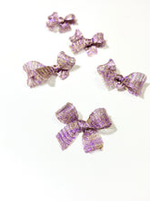 Bow Earrings (Golden Purple) 紫金色蝴蝶結耳環