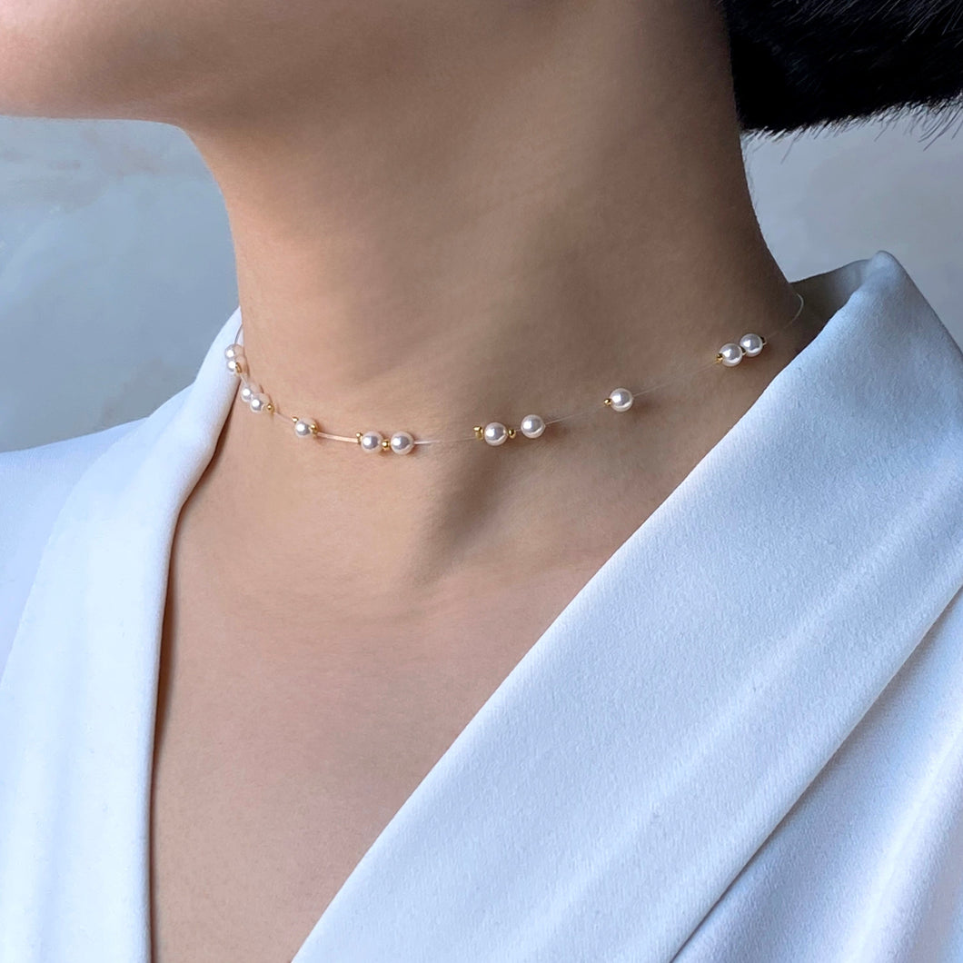 Little Pearl Invisible Choker/Bracelet 2 in 1