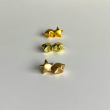 摺紙幸運星925耳環(金/霧金) Lucky Star 925 Earrings (Gold)