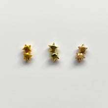 摺紙幸運星925耳環(金/霧金) Lucky Star 925 Earrings (Gold)