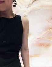 Classic 3D Printed Black Diamond Necklace