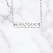 Precious Stones Silver Necklace