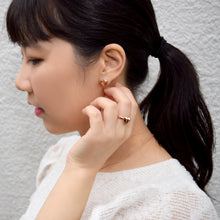 Diamond Heart 18K Rose Gold Earrings