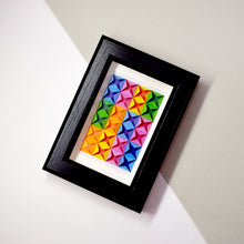 3D Paper Art Frame (Rainbow/black)