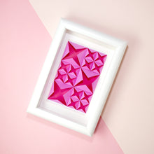 3D Paper Art Frame (Pink/white)