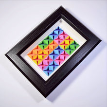 3D Paper Art Frame (Rainbow/black)