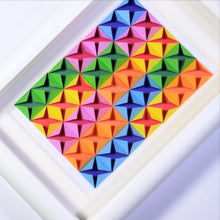 3D Paper Art Frame (Rainbow/white)
