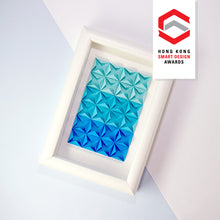 3D Paper Art Frame (Turquoise/white)