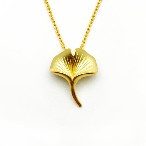 Ginkgo 18K Gold Necklace