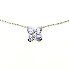 Lavender Sweet Alyssum White Gold Necklace