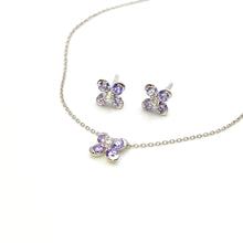 Lavender Sweet Alyssum White Gold Necklace