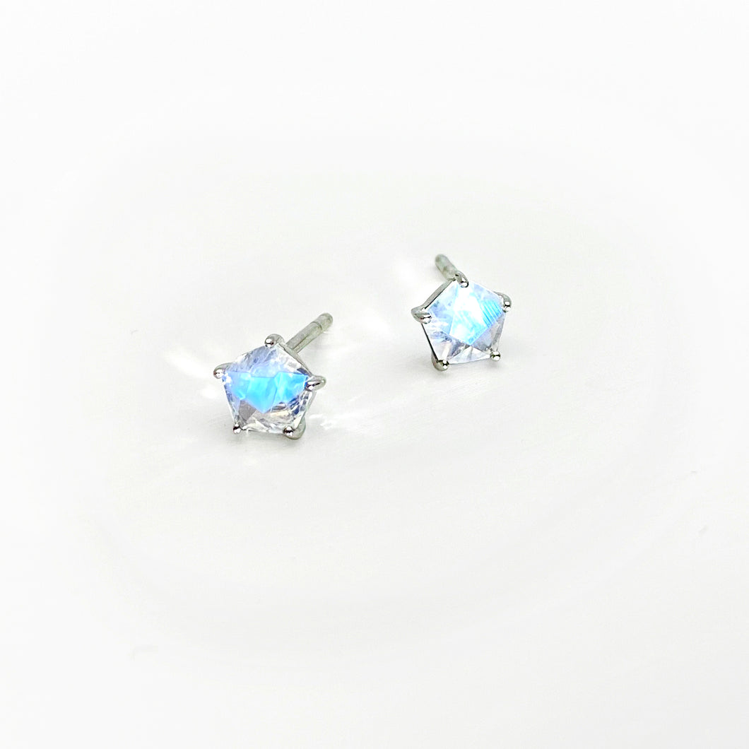 Moon & Star Silver Earrings