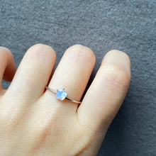 Moon & Star Silver Ring