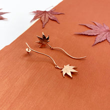 Maple 18K Rose Gold Asymmetric Earrings