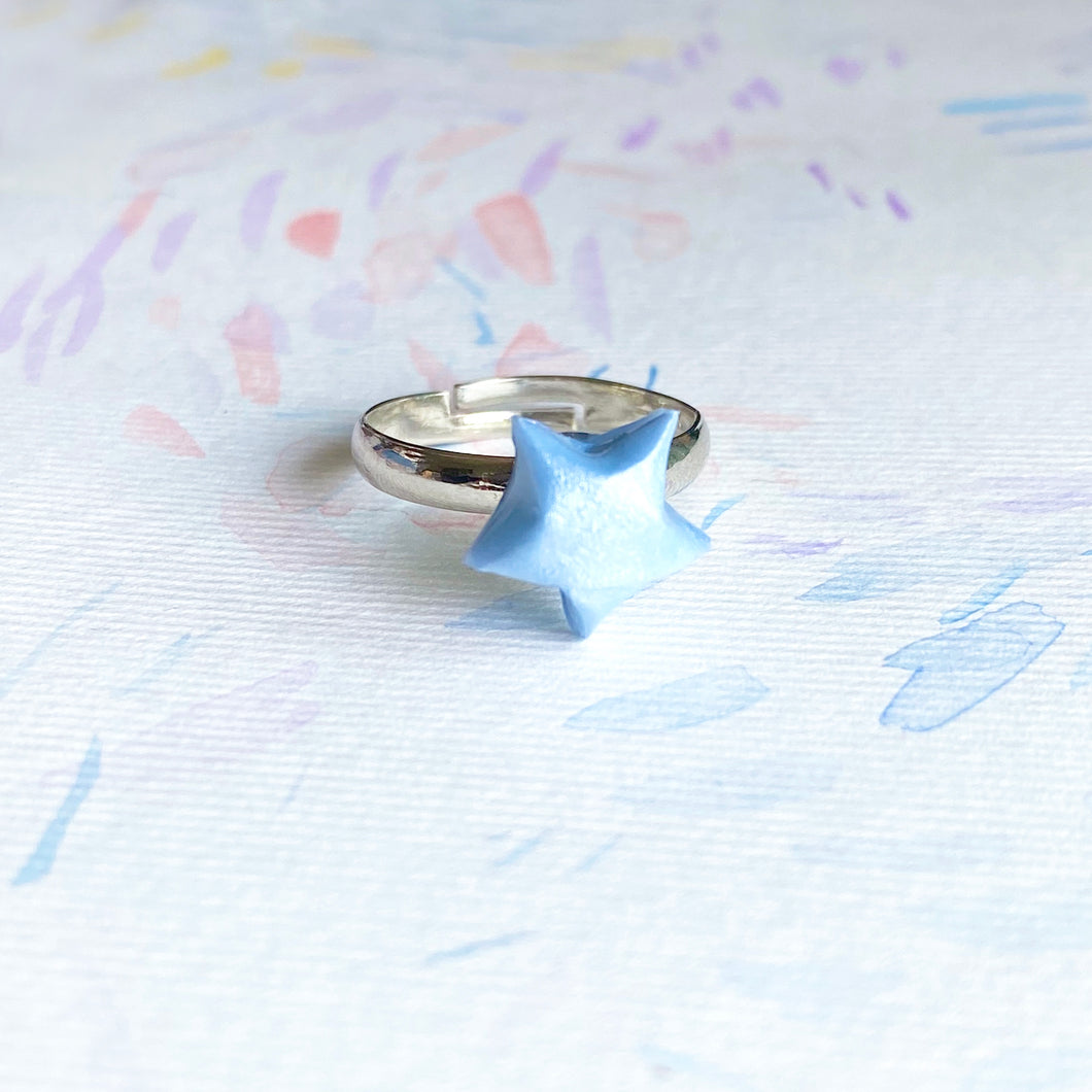 Lucky Star Ring (Baby Blue)