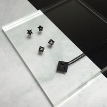 Classic 3D Printed Black Diamond Necklace