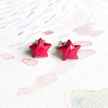 Lucky Star Earrings (Fuchsia)