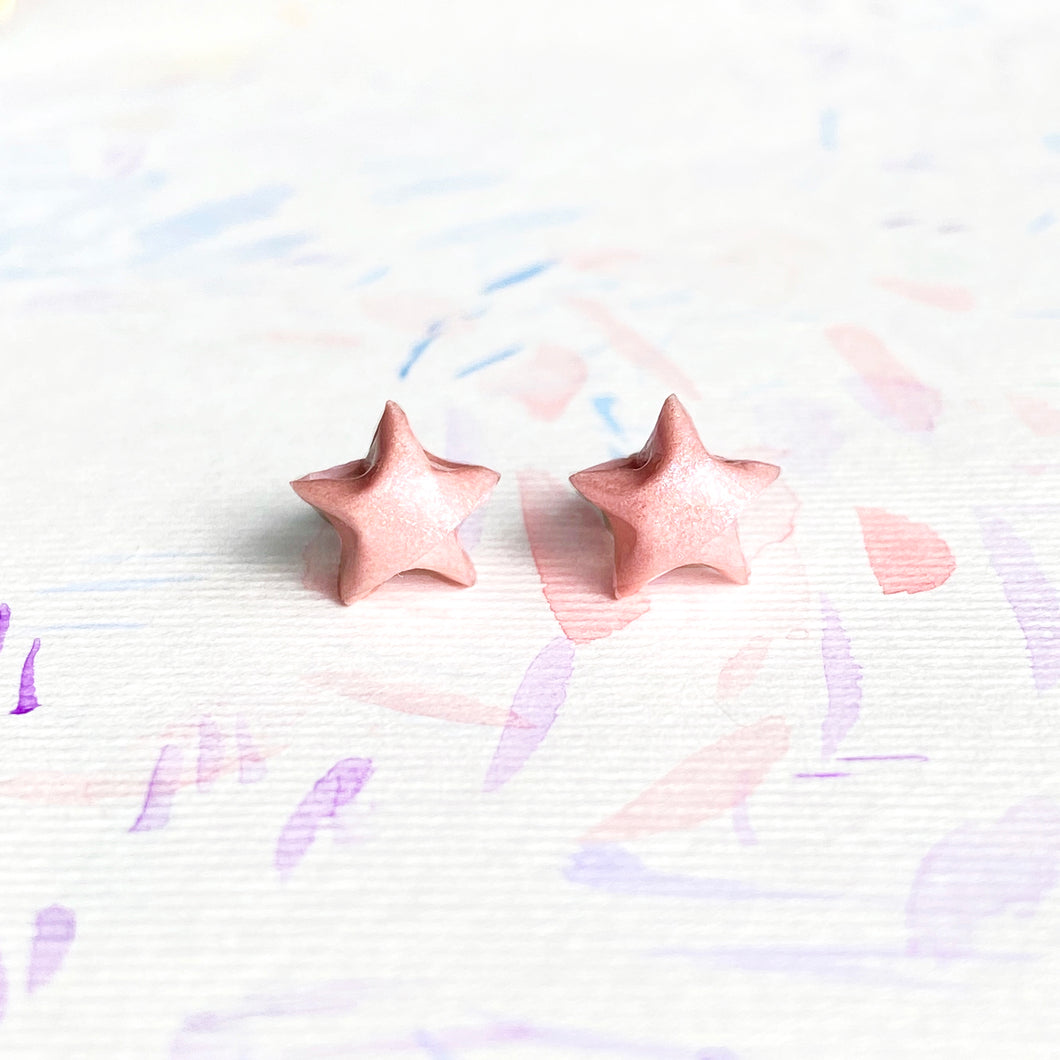 Lucky Star Earrings (Pink)