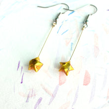 Shooting Star Earrings/ Ear Clips (Gold)