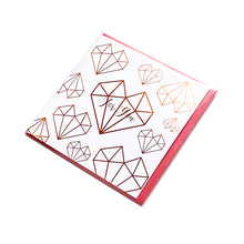 Diamond Heart Gold Stamping Gift Card