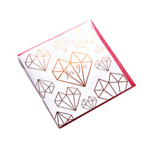 Diamond Heart Gold Stamping Gift Card