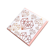 Diamond Heart Gold Stamping Gift Card
