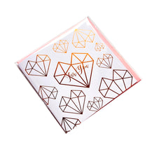 Diamond Heart Gold Stamping Gift Card