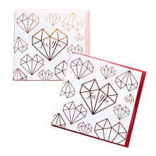 Diamond Heart Gold Stamping Gift Card