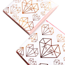 Diamond Heart Gold Stamping Gift Card