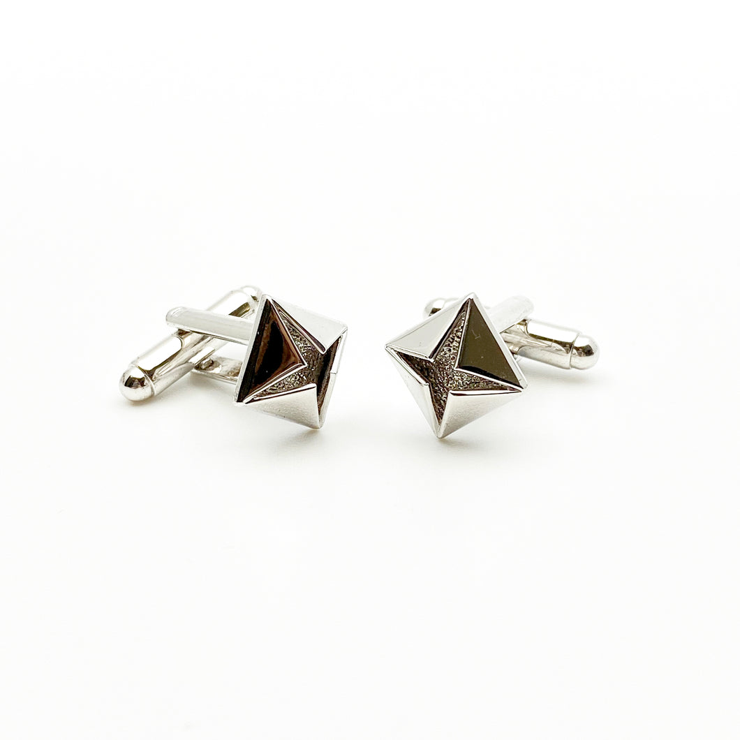 Platinum Diamond Classic Cuff Links