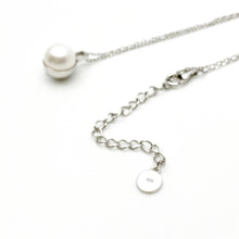 Half Moon Natural Pearl Silver Necklace