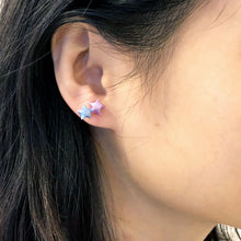 Double Lucky Star Earrings (Lavender+Blue)