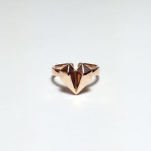 Diamond Heart 18K Rose Gold Ring