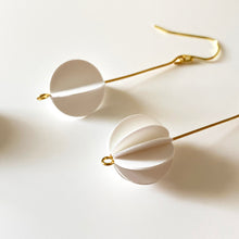 White Collection | ROUND Asymmetric Silver Earrings/ Ear Clips