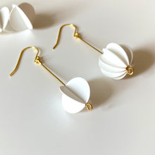 White Collection | ROUND Asymmetric Silver Earrings/ Ear Clips