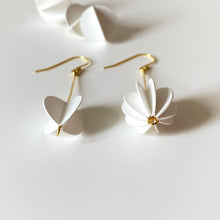 White Collection | ROUND Asymmetric Silver Earrings/ Ear Clips