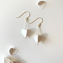 White Collection | HEART Silver Earrings/ Ear Clips