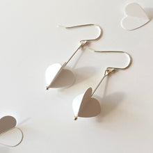 White Collection | HEART Silver Earrings/ Ear Clips