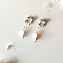 White Collection | HEART Silver Earrings/ Ear Clips
