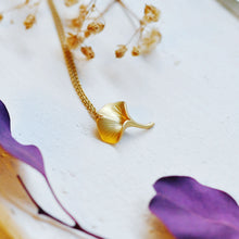 Ginkgo 18K Gold Necklace