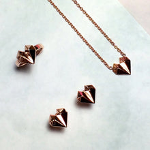 Diamond Heart 18K Rose Gold Necklace
