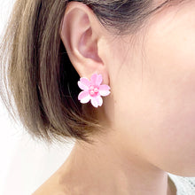 Sakura Earrings/ Clips (Pink)