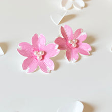 Sakura Earrings/ Clips (Pink)