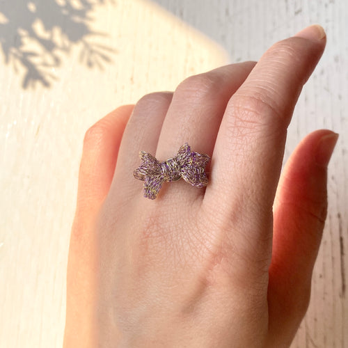 Bow Ring(Golden Purple) 蝴蝶結戒指(紫金色)