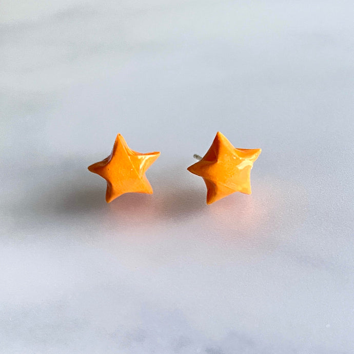 Lucky Star Earrings (Orange)