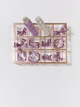 Bow Earrings (Golden Lavender)