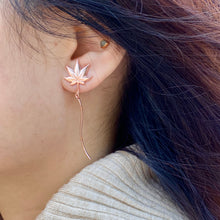 Maple 18K Rose Gold Asymmetric Earrings