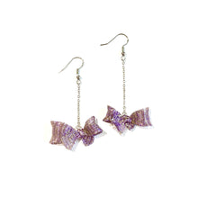 Bow Earrings (Golden Purple) 紫金色蝴蝶結耳環