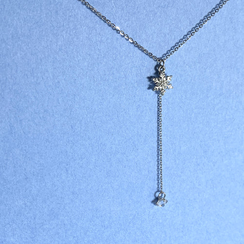 Snowflakes White Gold 925 Necklace