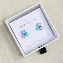 Triple Lucky Star Earrings (Water Lilies)